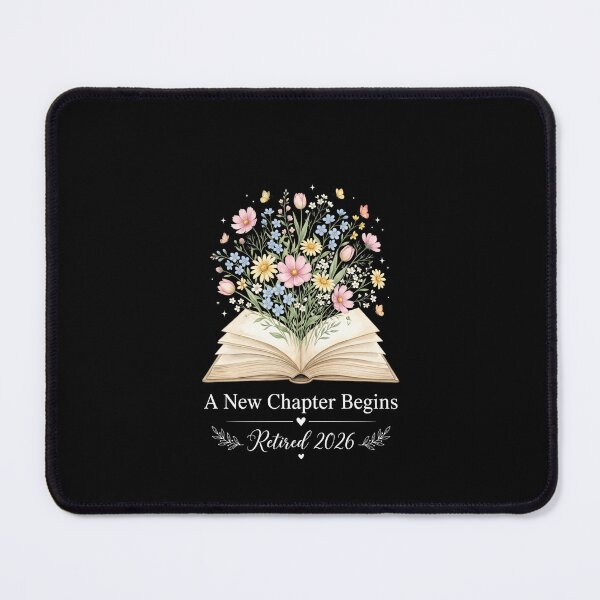 Item preview, A New Chapter Begins Retired 2026 Floral Book Tee designed and sold by SofenArt.