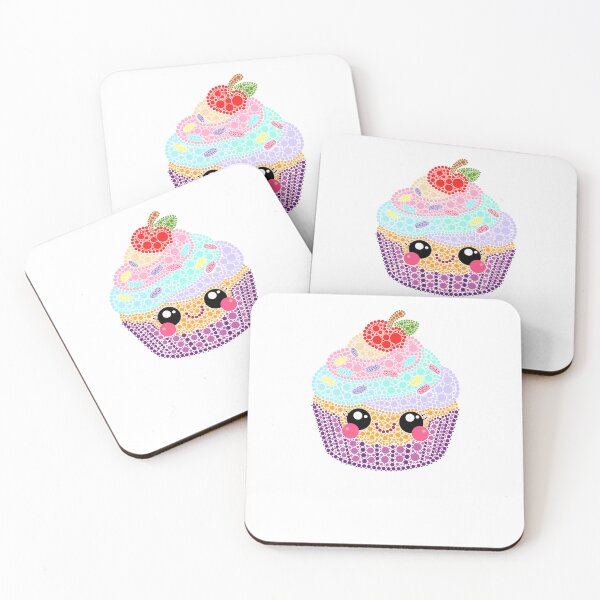 Item preview, Kawaii Cupcake Dot Art designed and sold by Cardiff Creative.