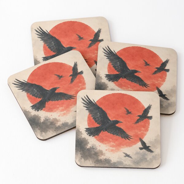 Item preview, Crows in flight  designed and sold by CashCrow.