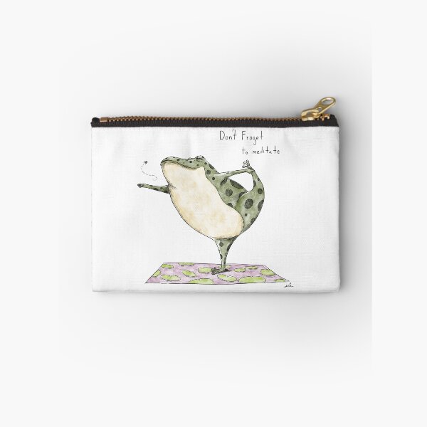 Item preview, Cute Yoga Frog Don't Froget To Meditate Illustration designed and sold by TheZenZoo.