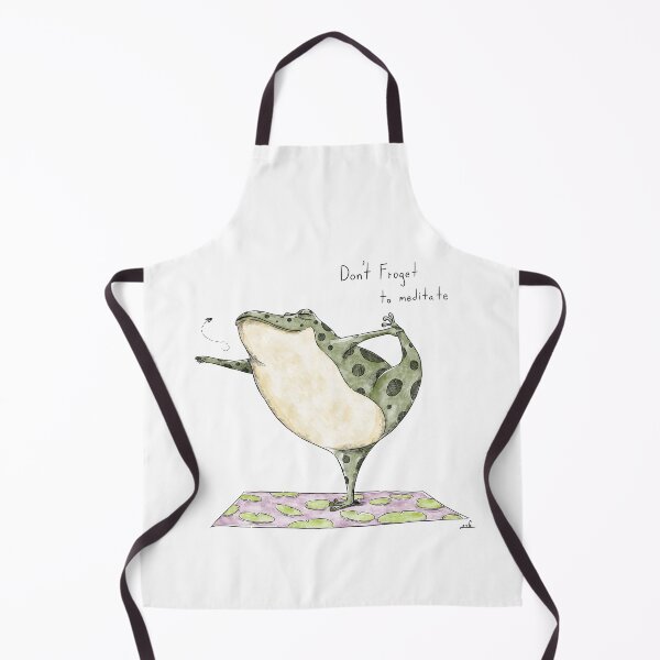 Item preview, Cute Yoga Frog Don't Froget To Meditate Illustration designed and sold by TheZenZoo.