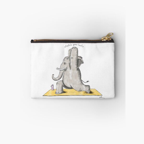 Item preview, Cute Yoga Elephant Stretch Your Limits Illustration designed and sold by TheZenZoo.
