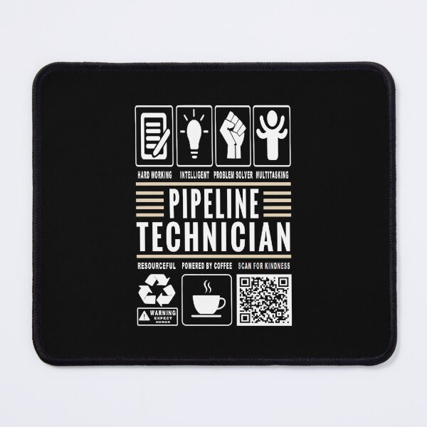 Item preview, Funny Pipeline Technician Job Description Icons QR Code designed and sold by MerchMaxxing.