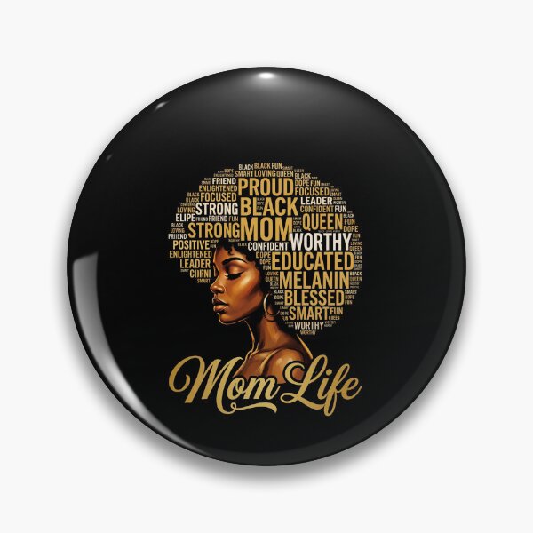 Item preview, Proud Black Mom Life Queen Worthy Melanin Blessed Strong Confident designed and sold by SofenArt.
