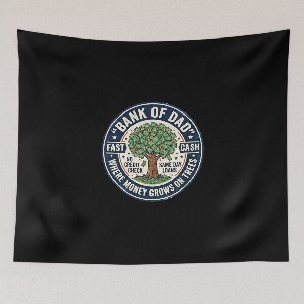 Item preview, Bank of Dad - Where Money Grows on Trees designed and sold by dudelinart.