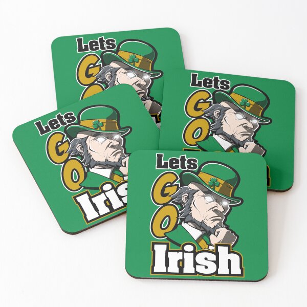 Item preview, Lets Go Irish - Fierce Leprechaun Mascot in Green and Gold designed and sold by Canache.
