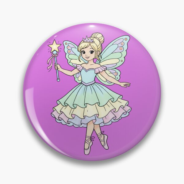 Item preview, Magical Fairy Ballerina - Pastel Rainbow Fairy Princess designed and sold by Inka Moon Design.