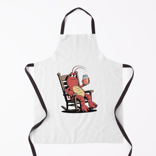 Item preview, Crawfish Sitting On Wooden Rocking Chair designed and sold by AbanoubStore.
