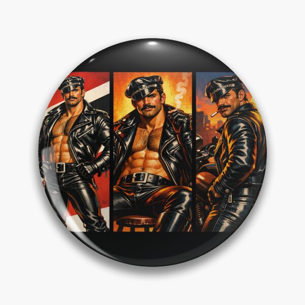 Item preview, Gay Leather Daddy Biker Trio Series Leder Pride Graphic Design designed and sold by ItsAKinkThing.
