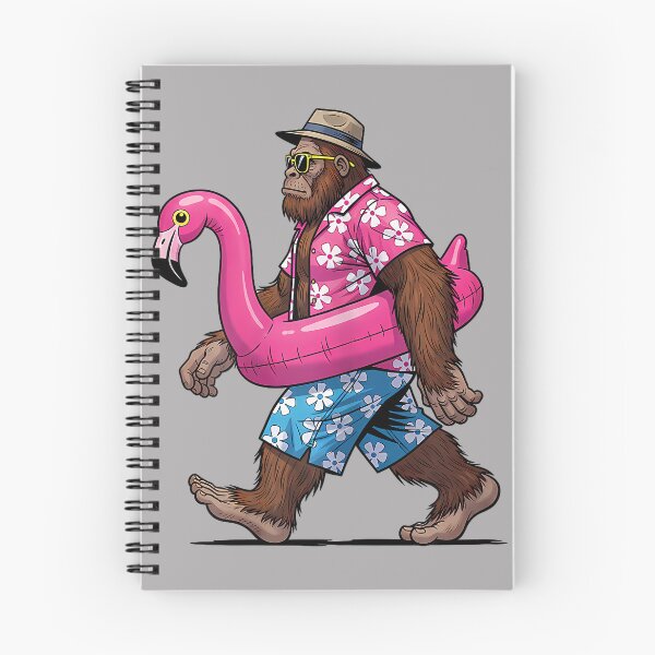 Item preview, Bigfoot Flamingo Sasquatch Summer Pink Float Pool Party designed and sold by GreggRoss.