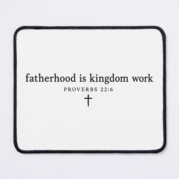 Item preview, Fatherhood Is Kingdom Work Cross, Proverbs 22:6 designed and sold by Naviiraart.