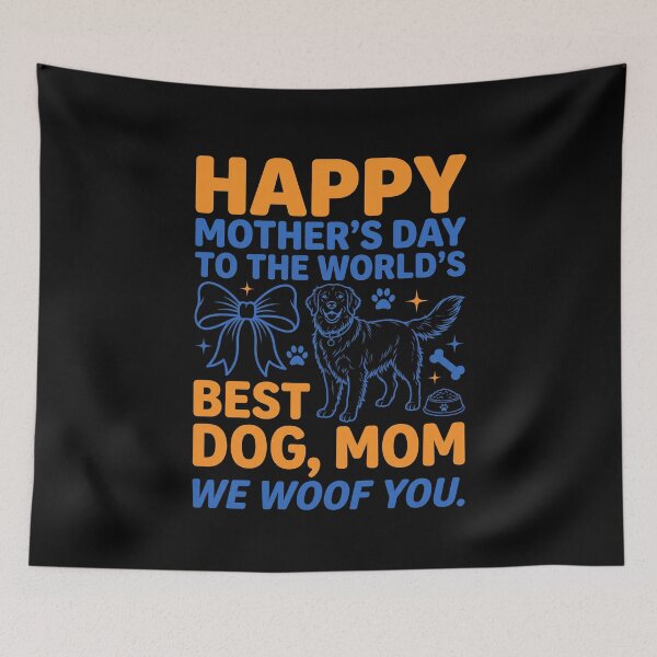 Item preview, Happy Mother's Day To The World's Best Dog, Mom We Woof You Dog Lover Pet Parent designed and sold by SofenArt.