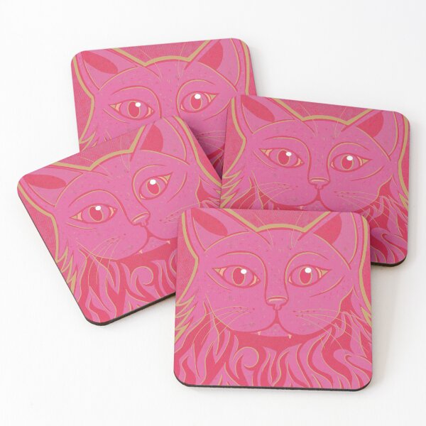 Item preview, Pop Art Colorful Cat in Pink  designed and sold by Katie.s.stryker.