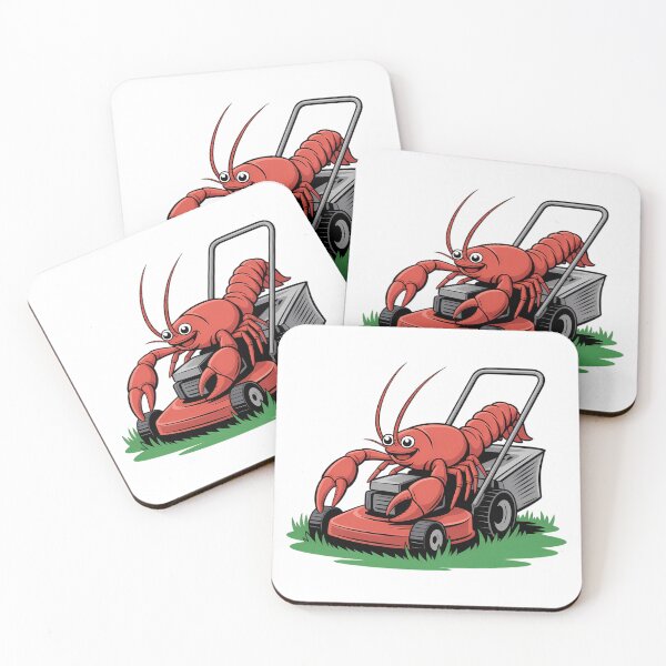 Item preview, Happy Crawfish Riding Lawn Mower Cartoon designed and sold by AbanoubStore.