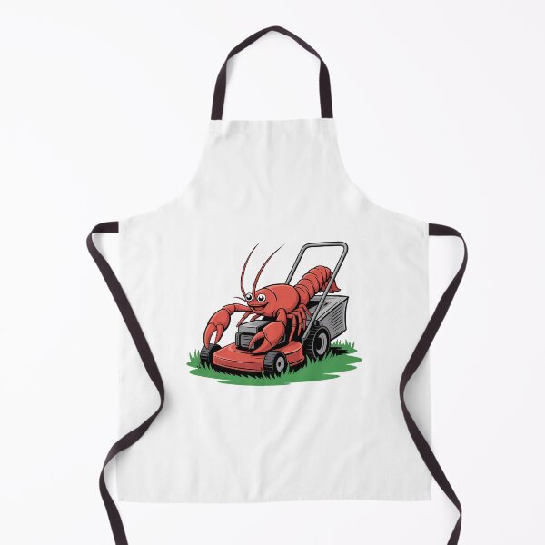 Item preview, Happy Crawfish Riding Lawn Mower Cartoon designed and sold by AbanoubStore.