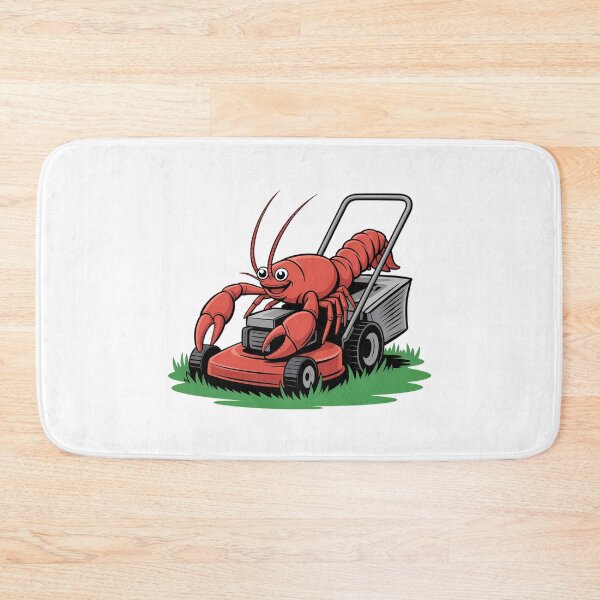 Item preview, Happy Crawfish Riding Lawn Mower Cartoon designed and sold by AbanoubStore.
