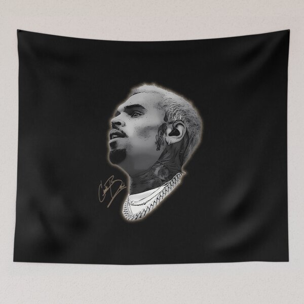 Artikelvorschau, Chris Brown Sänger-Tournee Großes Gesicht entworfen und verkauft von ValdstoreArt.