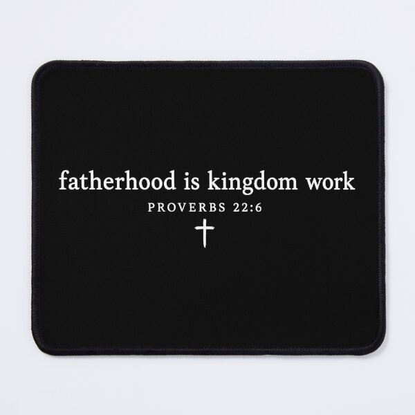 Item preview, Fatherhood Is Kingdom Work Cross, Proverbs 22:6 2 designed and sold by Naviiraart.
