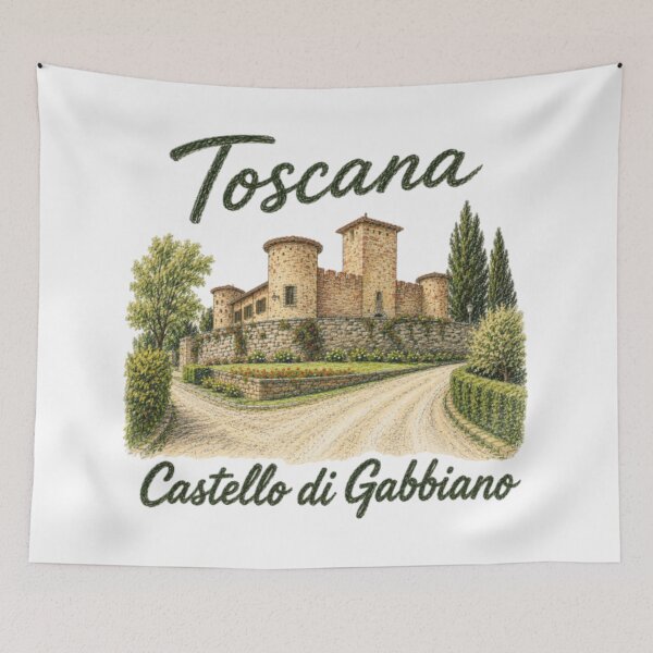 Item preview, Toscana – Castello di Gabbiano – Vintage Italian castle designed and sold by JOANNASKAH.
