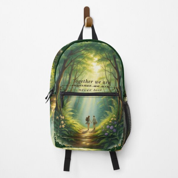 Item preview, Together we are never lost couple forest trail romantic nature art designed and sold by icemanphotos.