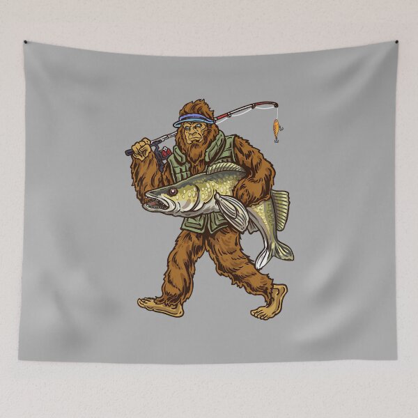Item preview, Walleye Fishing Sauger Hunting Bigfoot Fishermen designed and sold by ArleneRowe.