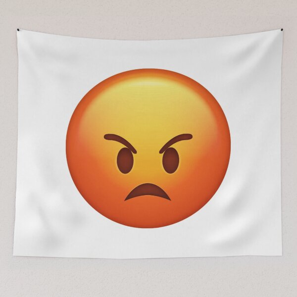 Item preview, Pouting Angry Emoji Furious Rage Mood designed and sold by Tom-Riley.