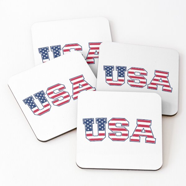 Item preview, USA Team Letters With American Flag (on white) designed and sold by STUDIO-72.