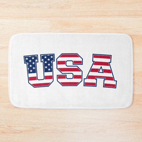 Item preview, USA Team Letters With American Flag (on white) designed and sold by STUDIO-72.