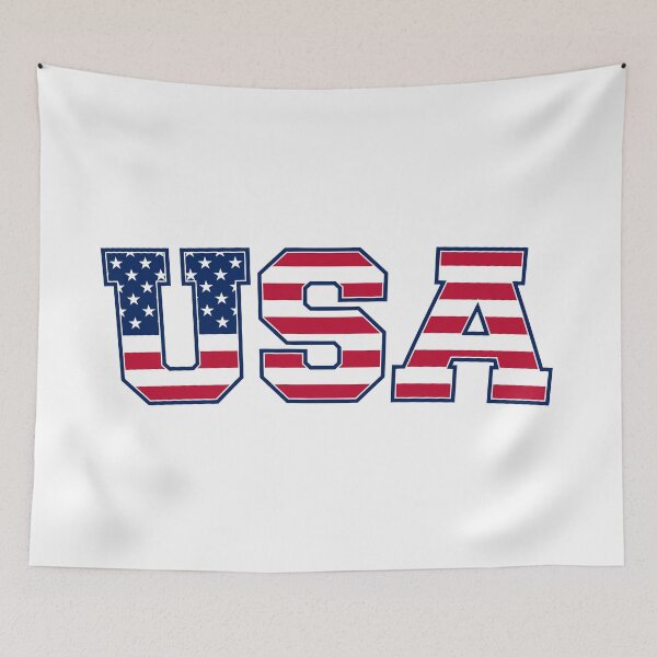 Item preview, USA Team Letters With American Flag (on white) designed and sold by STUDIO-72.