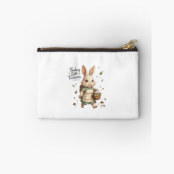 Item preview, Finding Little Treasures Cottagecore Foraging Bunny Mushroomcore designed and sold by AQUILAKREO.