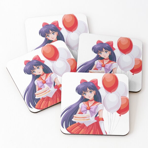 Item preview, Sailor Mars birthday cake party card designed and sold by spiritedmuse.