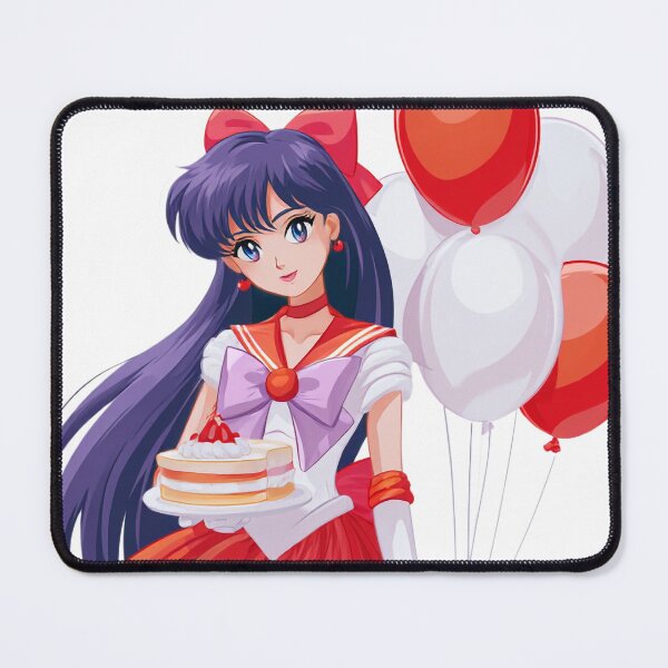 Item preview, Sailor Mars birthday cake party card designed and sold by spiritedmuse.