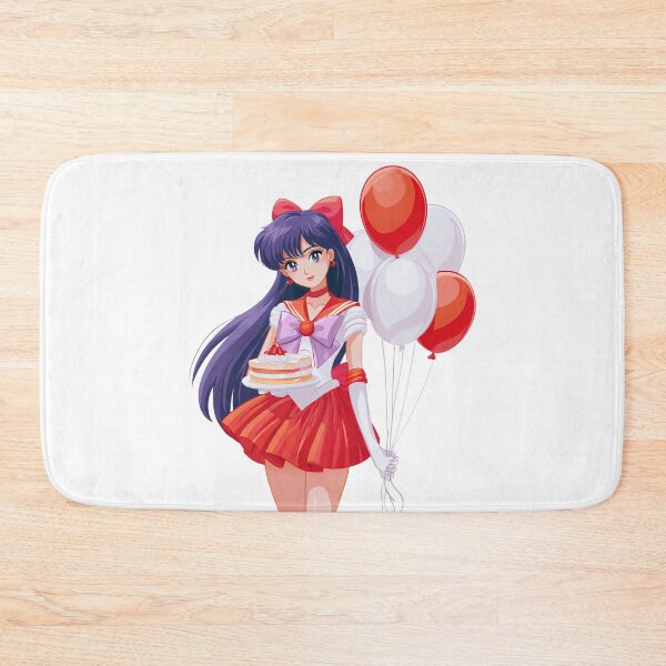 Item preview, Sailor Mars birthday cake party card designed and sold by spiritedmuse.