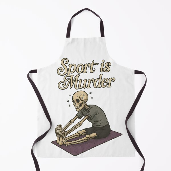 Item preview, Sport is Murder – Funny Skeleton Yoga Design designed and sold by Gletschie.