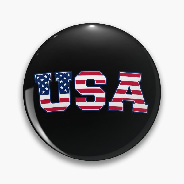 Item preview, USA Team Letters With American Flag (on black) designed and sold by STUDIO-72.