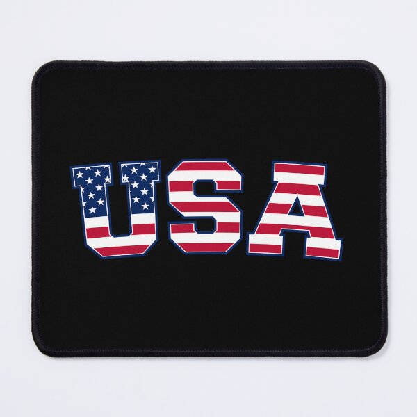 Item preview, USA Team Letters With American Flag (on black) designed and sold by STUDIO-72.