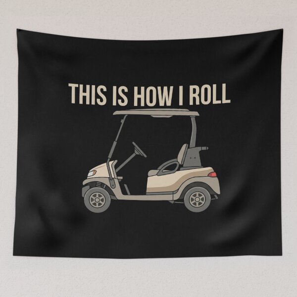 Item preview, Funny Golf Cart This Is How I Roll Graphic - Modern Gift for Golfers designed and sold by Alexis Art Collection.