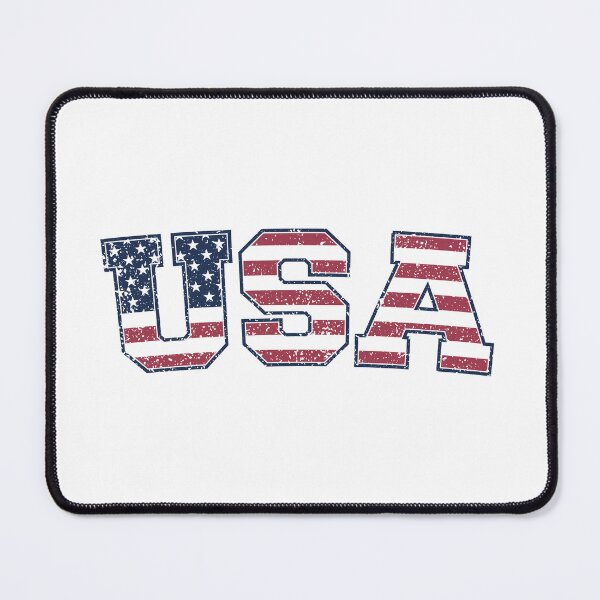 Item preview, USA Worn/Eroded Letters With American Flag (on white) designed and sold by STUDIO-72.