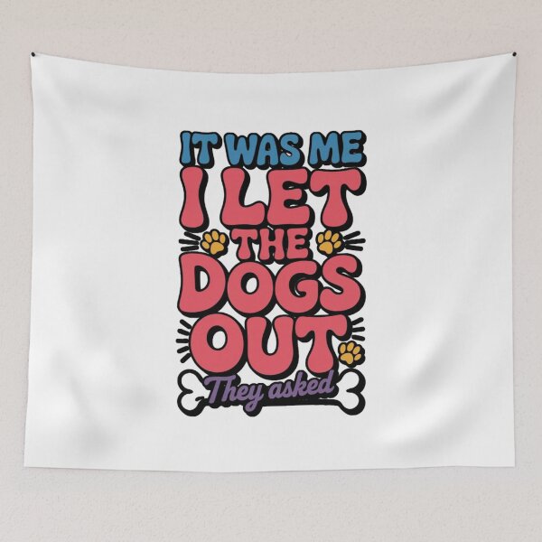 Item preview, Funny Dog Lover Shirt – It Was Me, I Let The Dogs Out T-Shirt designed and sold by MerchlyMike.