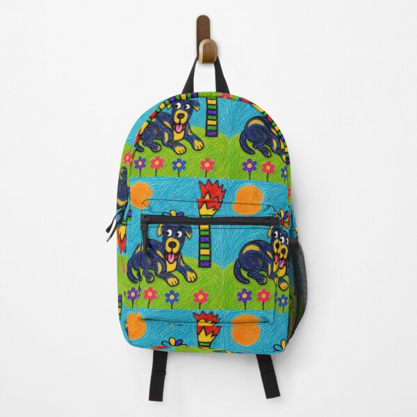 Item preview, Naive Crayon Blue Dog Illustration designed and sold by ZunZunArt.