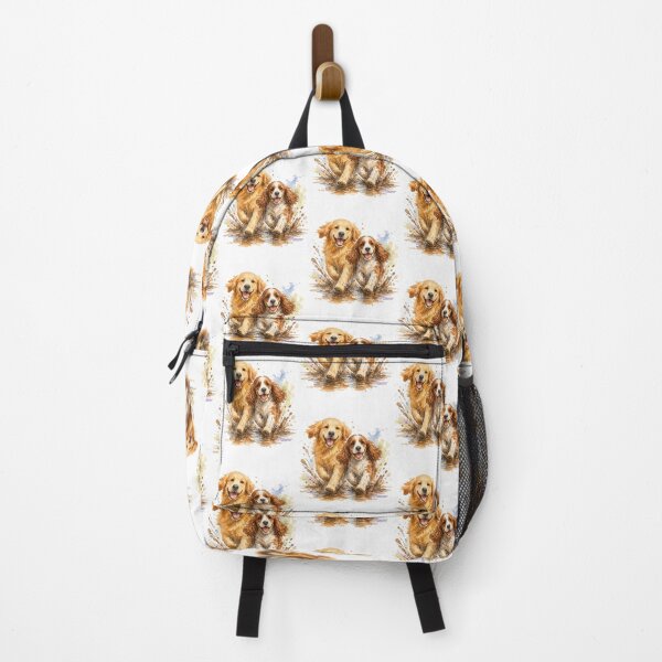 Item preview, Happy Dogs Running in Mud – Cute Golden Retriever & Spaniel designed and sold by WHDProduction45.