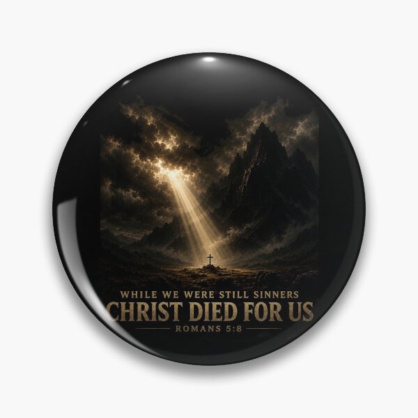 Item preview, Christ died for us While we were still sinners Romans 5:8 God demonstrates his love for us Sun rays breaking through the Dark clouds Shine on us Lord encouragement T-shirt designed and sold by FTLOG.