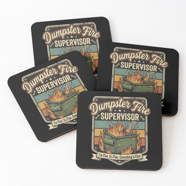 Item preview, Dumpster Fire Supervisor designed and sold by Frog Level Treasures.