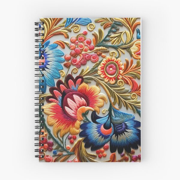Item preview, Neon Folklore Bloom: Maximalist Embroidery Dreams designed and sold by BrainCurves.