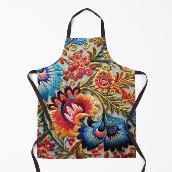 Item preview, Neon Folklore Bloom: Maximalist Embroidery Dreams designed and sold by BrainCurves.