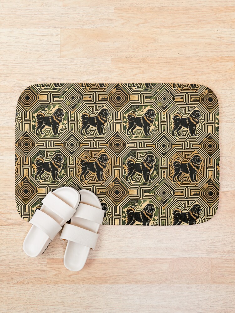 Thumbnail 1 of 6, Bath Mat, Maze Design designed and sold by forget45studio.