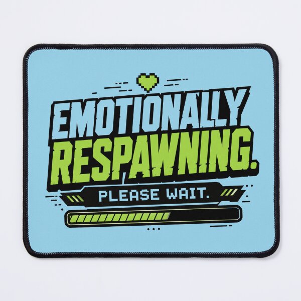 Item preview, Emotionally Respawning Gamer Design – Funny Masculine Gaming Quote Shirt designed and sold by TheStephanieRome.