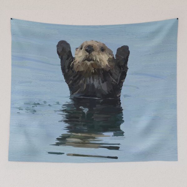 Item preview, happy otter designed and sold by valessketch.