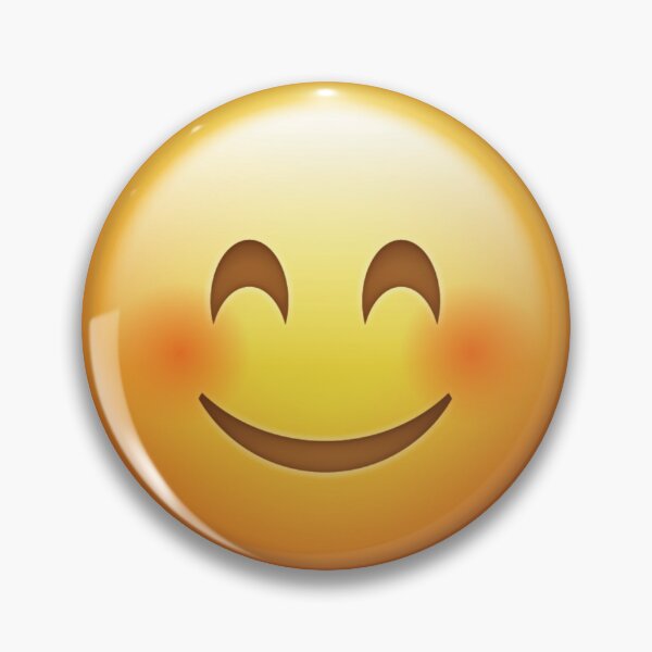 Item preview, Blushing Smile Emoji Wholesome Happy Vibes designed and sold by Tom-Riley.