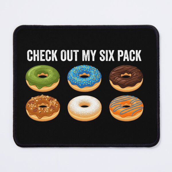 Item preview, Funny Donut Six Pack Gym Graphic - Hilarious Fitness Parody for Men and Women designed and sold by Alexis Art Collection.
